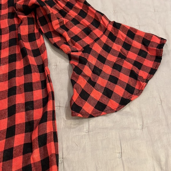 HP🎉Anthropologie Cloth and Stone cutest mini. SOFT with trumpet sleeve. Size S - Picture 5 of 11